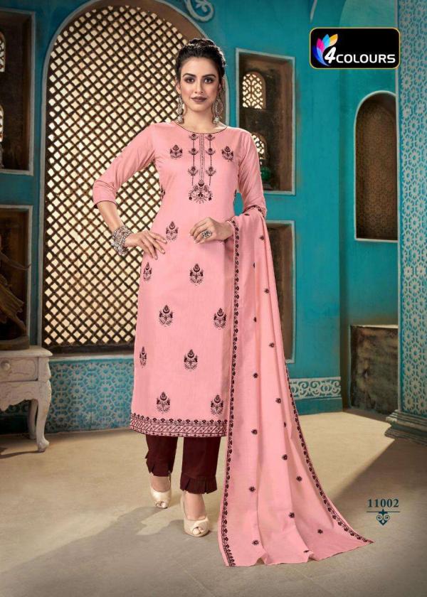 4 Colours Aleena Designer Silk Ethnic Wear Readymade Salwar 